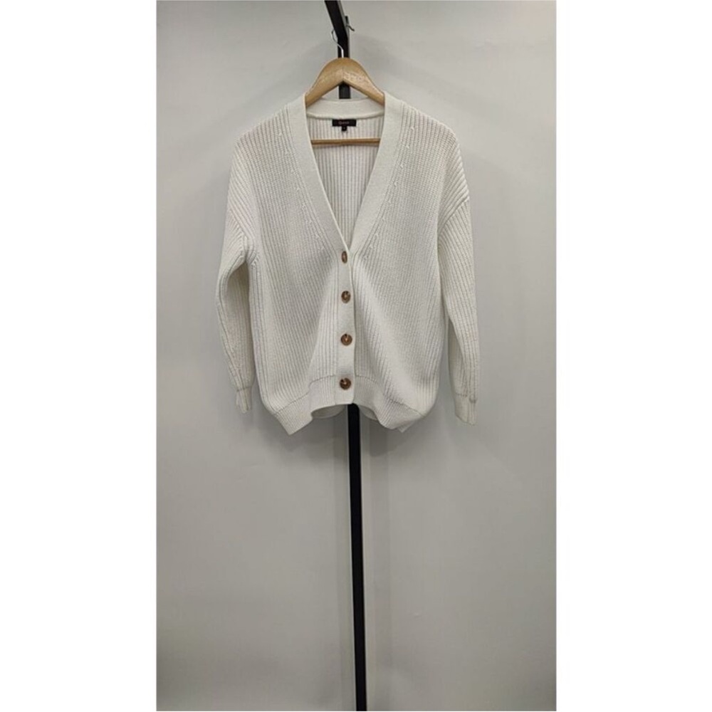 Quince 100% Organic Cotton Oversized Boyfriend Cardigan S - Picture 5 of 7